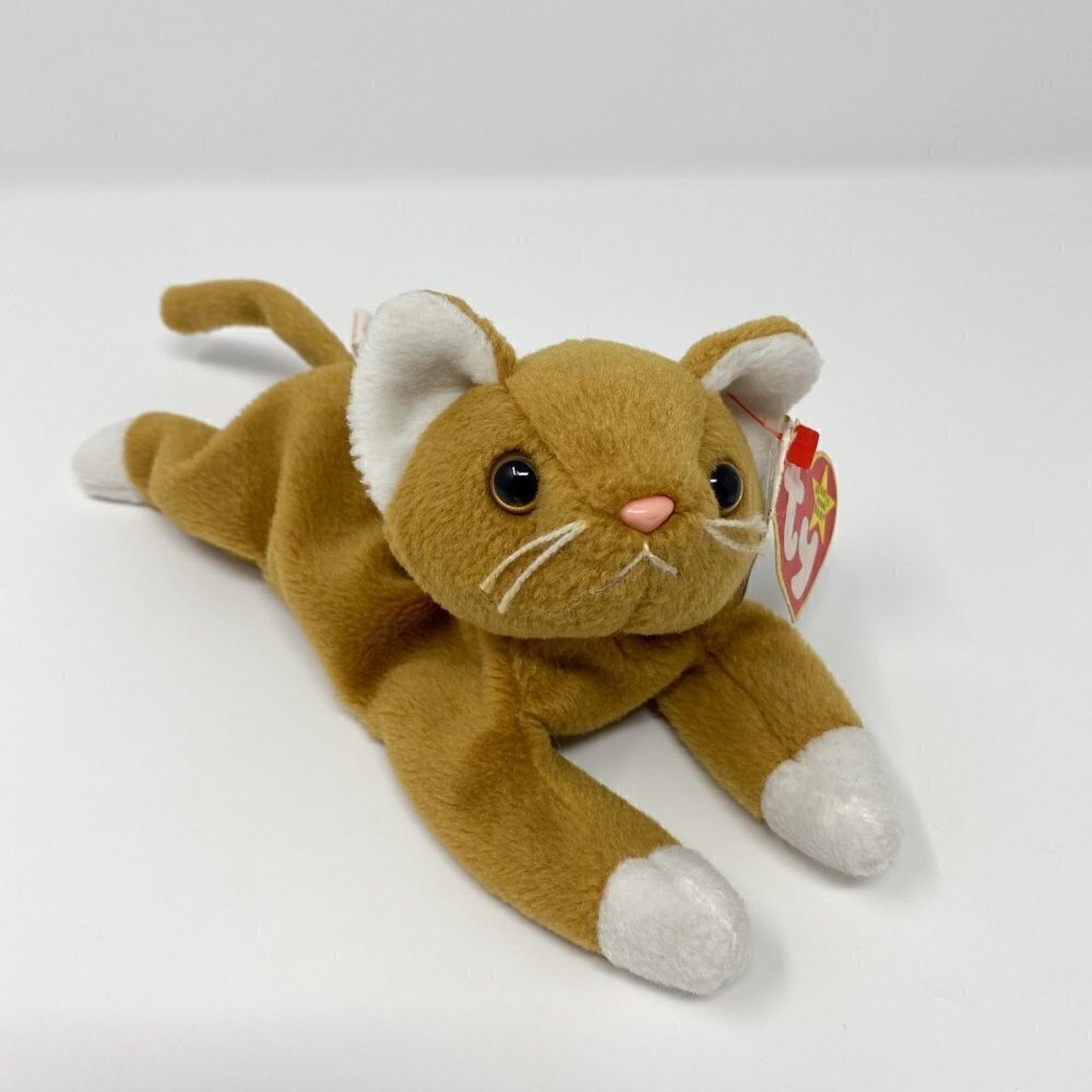 TY Beanie Baby Nip The Cat 7" 1993 Collectable Plush Stuffed Animal Toy Kids